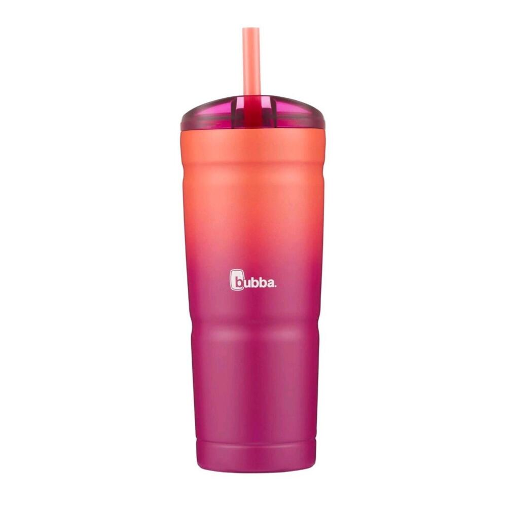 Bubba Envy-S 24oz Insulated Stainless Steel Tumbler‎ w/ Lid Straw Pink Sorbet